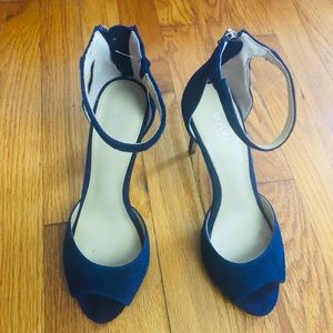 Botkier’s Suede Blue Fringe Sandals